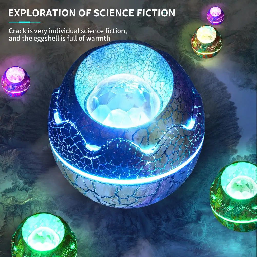 Led Dinosaur Eggs Shell Galaxy Starry Projector Bluetooth-compatible Remote Control Night Lights Children Gift Bluetooth