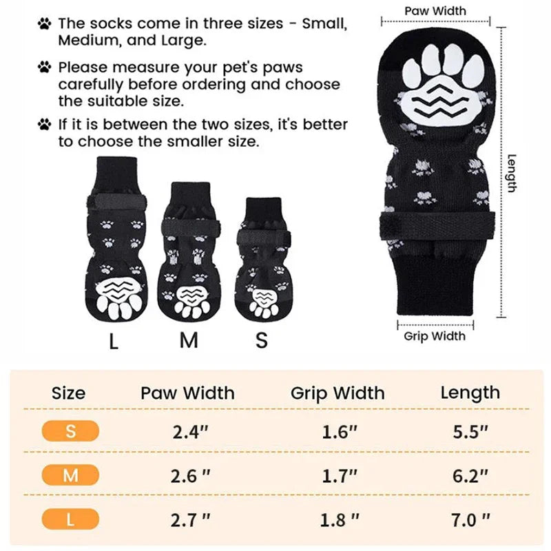 SafePaw™ Non-Slip Socks – Indoor Traction for Small Dogs