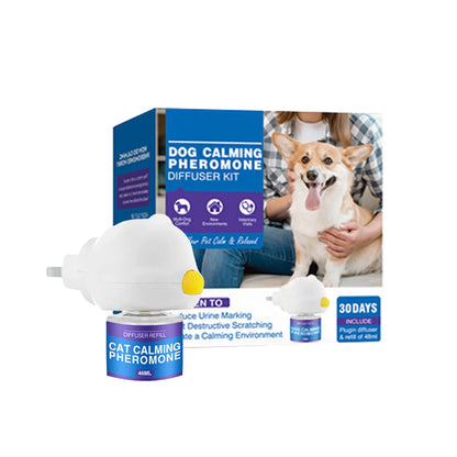 🥇 CalmEase™ Pet Pheromone Diffuser – Natural Anxiety Relief for Cats & Dogs
