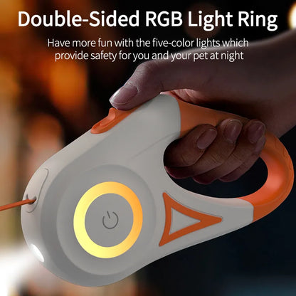 LED Luminous Leading Fashion Light Straps For Dog Puppy Pet Flexi Walking Running Lead