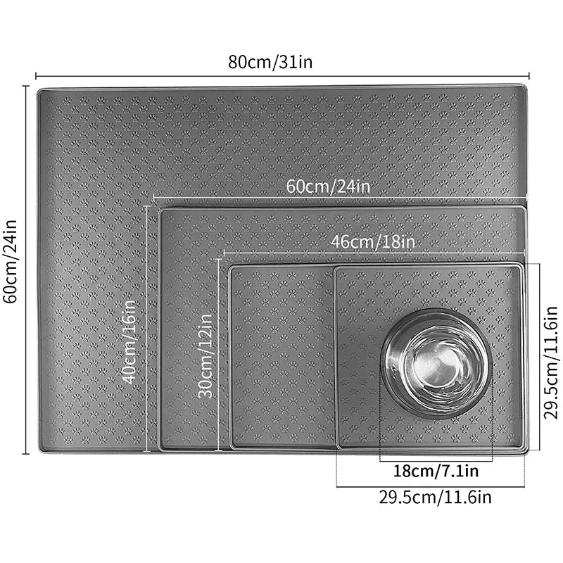 Pet Placemat Dog Food bowl HydroPet Waterproof Bowl Mat