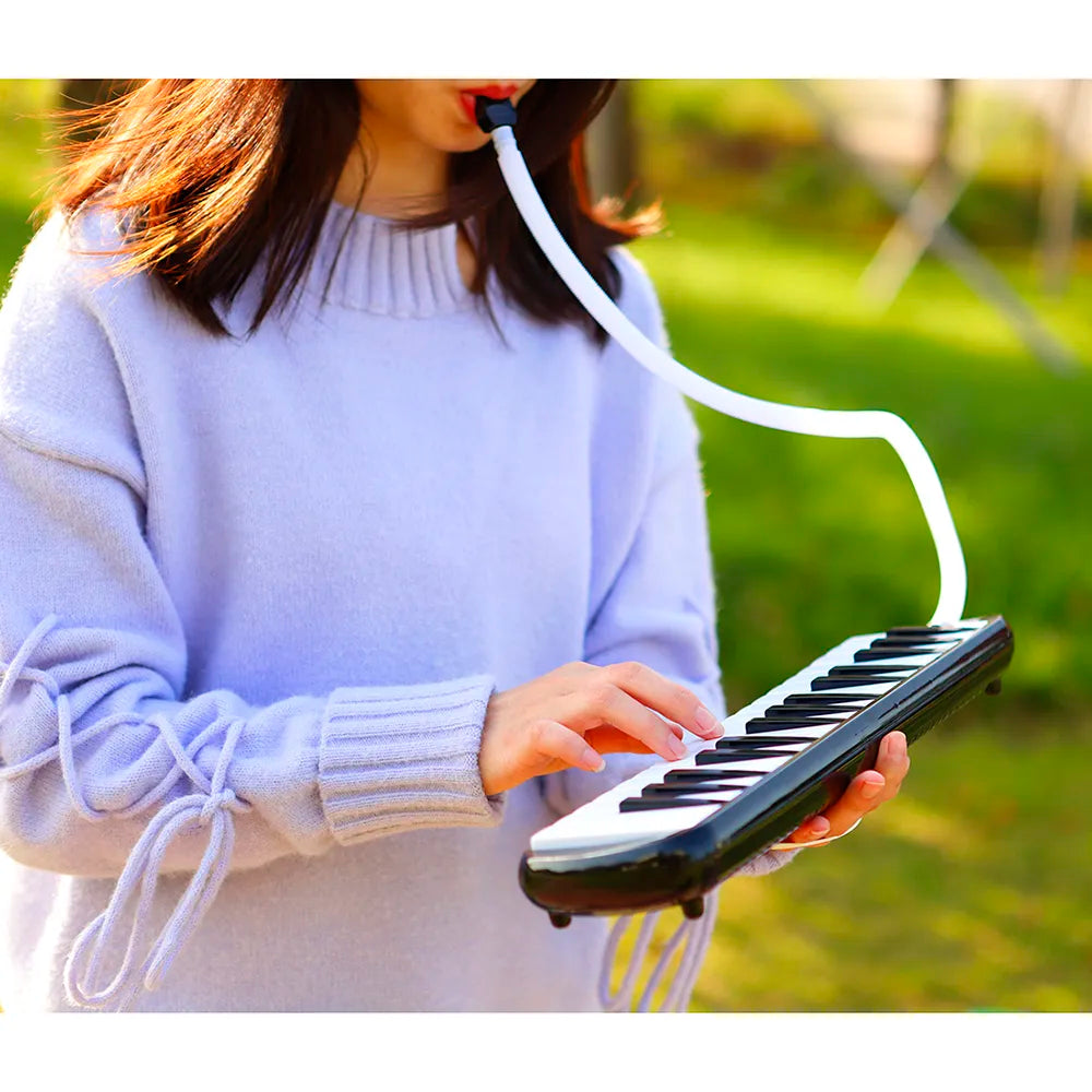 IRIN 32 Keys Melodica Piano Keyboard Style Musical Instrument Harmonica Mouth Organ With Carrying Bag Mouthpiece Educational Gif