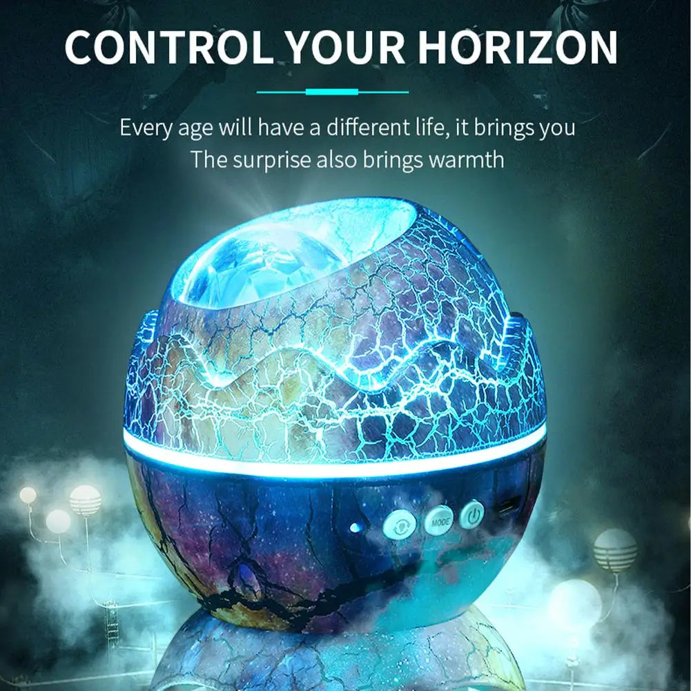 Led Dinosaur Eggs Shell Galaxy Starry Projector Bluetooth-compatible Remote Control Night Lights Children Gift Bluetooth
