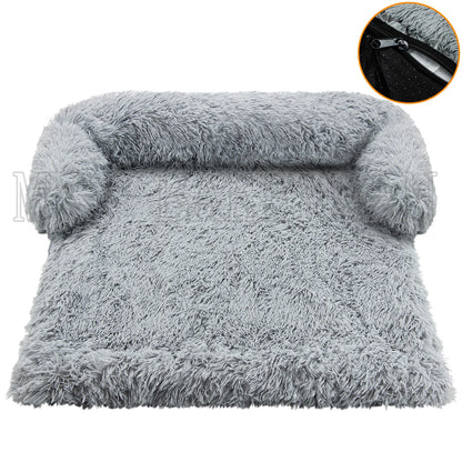 All‑Season Plush Pet Bed – Waterproof, Washable Sofa Cushion for Cats & Dogs