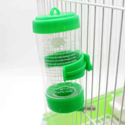 Hamster Drinker Plastic Water Bottle Feeder Automatic Feeding Device Guinea Pig Squirrel Pet Drinking Bottle Hamster Accessories
