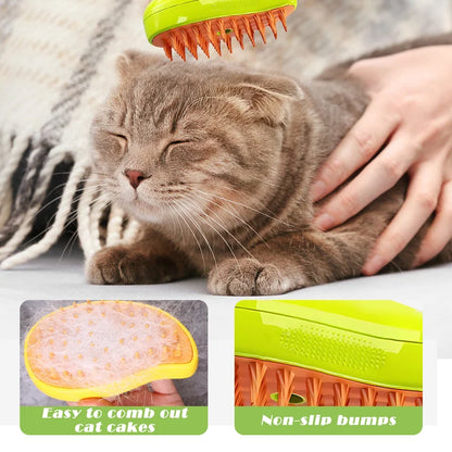 Dog Grooming Comb Cat Massage Brush USB Charging Supplies Silicone Depilation Brush