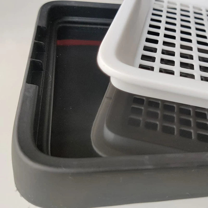 Rabbit Litter Box Rectangular Hamster Toilet Pet Anti-Fall Potty Trainer Bunny Training Clean Equipment Indoor Pet Supplies