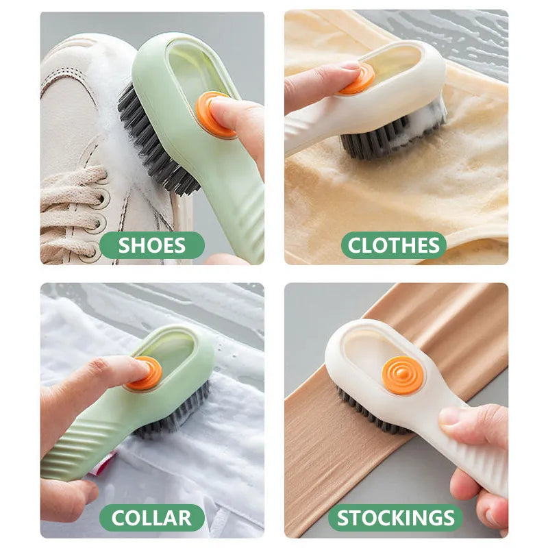 1/2Pcs Multifunctional Cleaning Brush Soft-bristled Liquid Shoe Brush Clothes Brush