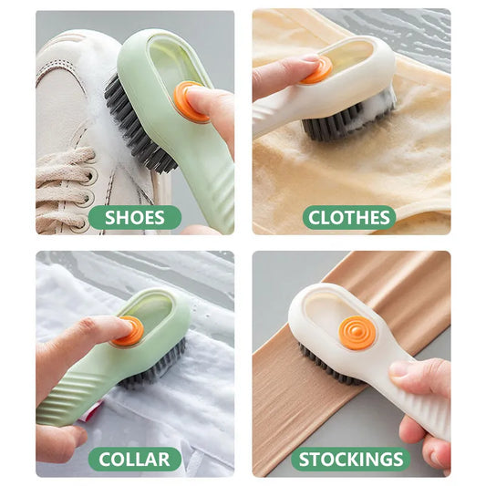 1/2Pcs Multifunctional Cleaning Brush Soft-bristled Liquid Shoe Brush Clothes Brush