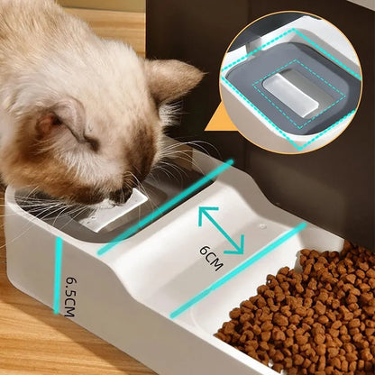 Purrfect Feeder Oasis: Automatic Pet Food & Water Station
Large Capacity Automatic Cat Food Dispenser Drinking Water Bowl Pet Supplies Wet and Dry Separation Dog Food Container