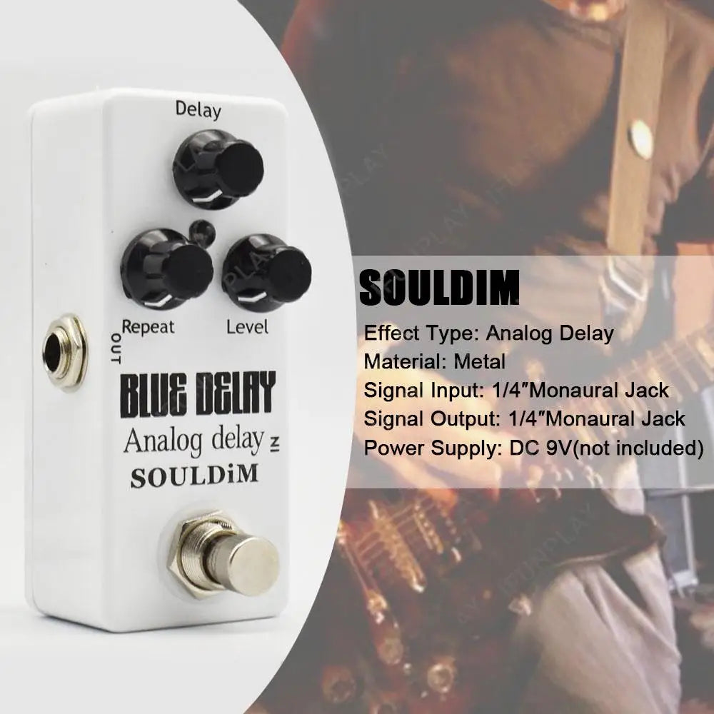 Electric Guitar Pedal Overdrive/Booster/Delay/Pramp/Reverb/Noise Reduction/Analog Delay Effect Pedal