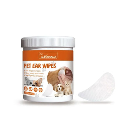 PawClean™ Pet Wipes – Gentle Eye & Ear Cleaner for Cats & Dogs