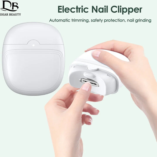 Electric Nail Clipper For Baby Adult USB Rechargeable Automatic Nail Clippers Trimmer Cutter Grinder Manicure Pedicure Tools