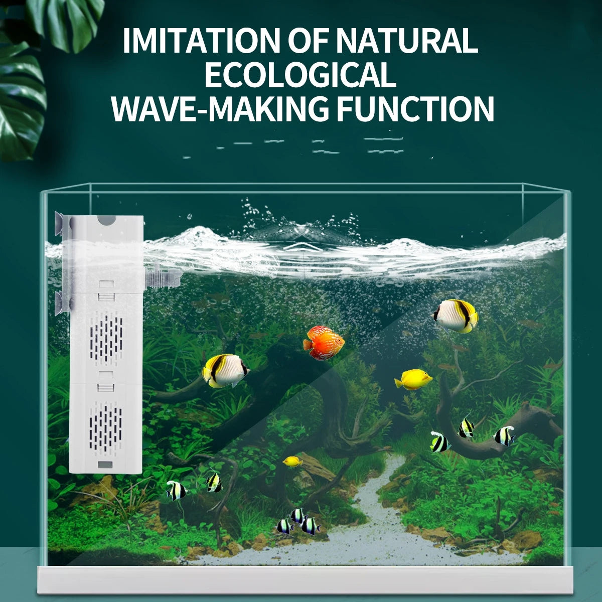 Aqua Breathe Internal Surge Pump Aquarium Filter Pump Fish Tank Submersible Silent Air Oxygen Aerator  Aquarium Air Pump Wave Maker 110v