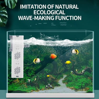 Aqua Breathe Internal Surge Pump Aquarium Filter Pump Fish Tank Submersible Silent Air Oxygen Aerator  Aquarium Air Pump Wave Maker 110v