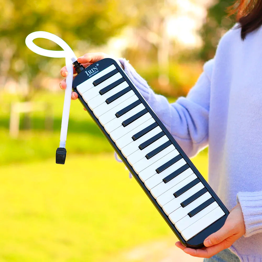 IRIN 32 Keys Melodica Piano Keyboard Style Musical Instrument Harmonica Mouth Organ With Carrying Bag Mouthpiece Educational Gif