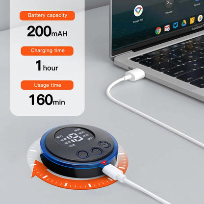 Ems Smart Mini Massage Sticker Portable Electric Neck Massager Shoulder and Neck Pulse Physiotherapy Instrument Cervical Massage