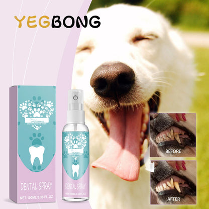 🥇 FreshPaw™ Dental Spray – Gentle Plaque & Tartar Remover for Dogs & Cats