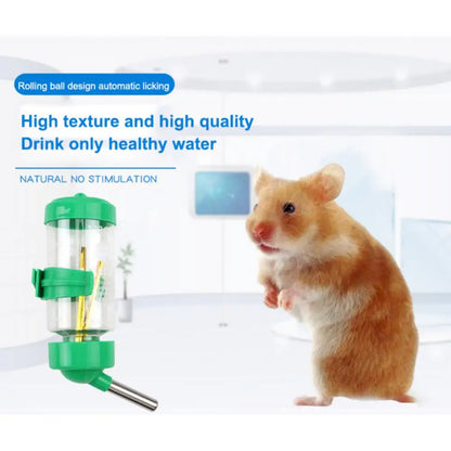 Hamster Drinker Plastic Water Bottle Feeder Automatic Feeding Device Guinea Pig Squirrel Pet Drinking Bottle Hamster Accessories