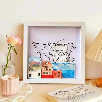 Travelling Memorial Box Adventure Archive Box Ticket Storage Box Postcard Souvenir Money Storage Box