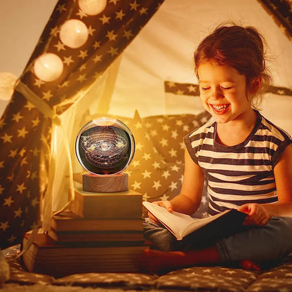 Cosmic Constellation: 3D Galaxy Planet Lamp
USB LED Night Light Galaxy Crystal Ball Table Lamp 3D Planet Moon Lamp Bedroom Home Decor for Kids Party Children Birthday Gifts