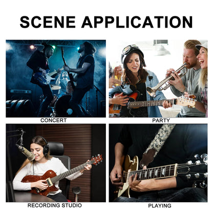 ammoon Electric Guitar Headphone Amplifier Amp 1/4 Inch Plug 3.5mm Headphone Jack & Aux In with Classic Rock Distortion Effect