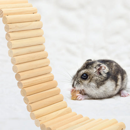 Ladder Fence Small Pet Cage Ornament Climbing Toy Hamster Accessories Playground Bird Toys