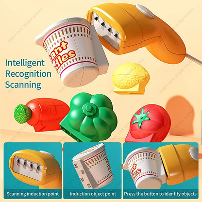 Simulation Supermarket Cash Register Game Toy Electronic Pretend Play House Toys Puzzle Weighing Machine Transmitter Kids Toy
