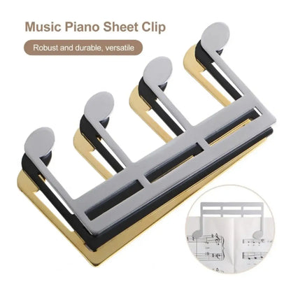 Professional Music Sheet Clip Multi-functional Music Page Holder Mini Page Fixing Wear Resistant Piano Score Music Sheet Clip