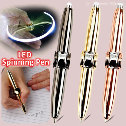 Anxiety Decompression Gyro Metal Ballpoint Pen Office School Supplies Writing Pens Toys For Kids Adults