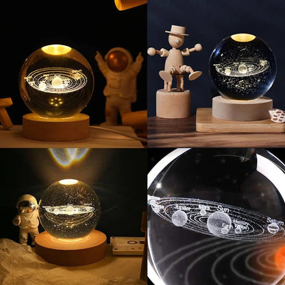 Cosmic Constellation: 3D Galaxy Planet Lamp
USB LED Night Light Galaxy Crystal Ball Table Lamp 3D Planet Moon Lamp Bedroom Home Decor for Kids Party Children Birthday Gifts