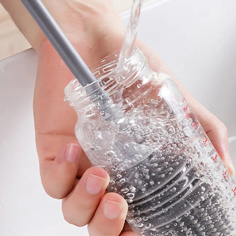 FlexiClean Long Reach Cup Brush
Bottle Brush Insulation Cup Washing No Deadend Long Handled Silicone Cleaning Brush Household Multifunctional Cleaning Tools