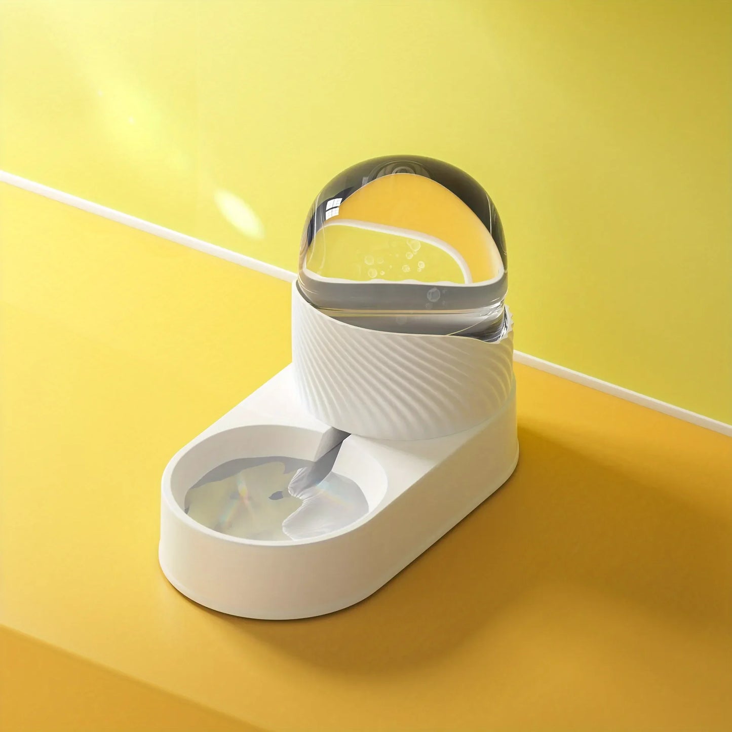 Pet Automatic Feeder Water Dispenser Set, Gravity Cat Food Container Pet Water Drinking Feeder, Self Feeding Station