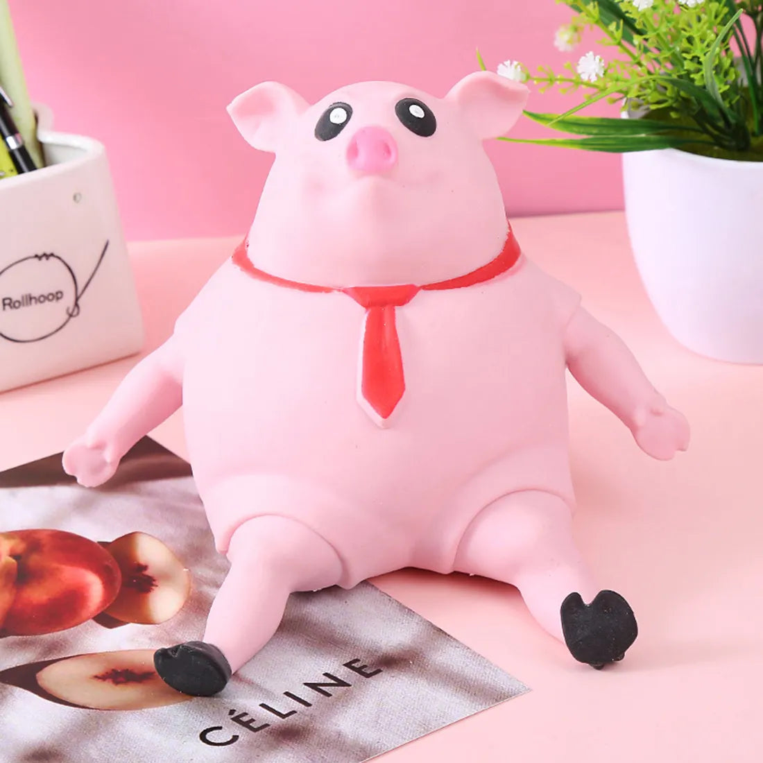 for children and anti-stress for adults. Squeeze Pink Pigs Antistress Toy Cute Squeeze Animals Lovely Piggy Doll Stress Relief Toy Decompression Toy Children Gifts