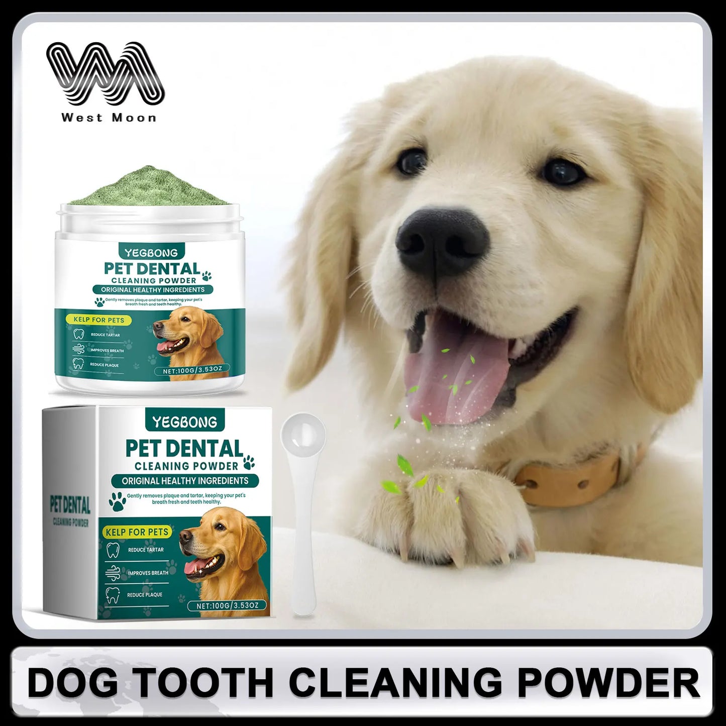 PawClean™ Dog Teeth Powder – Tartar & Calculus Control for Fresh Breath
