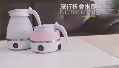 Pocket POT Mini Electric Kettle Portable Mini Foldable Kettle Silicone Electric Kettle Heater Outdoor Travel Home Tea Pot Water Kettle 0.6L 600W