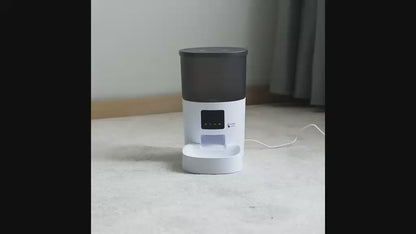 ROJECO Smart Automatic Pet Feeder With Camera Video - 3L Wi-Fi App control for Cats & Dogs