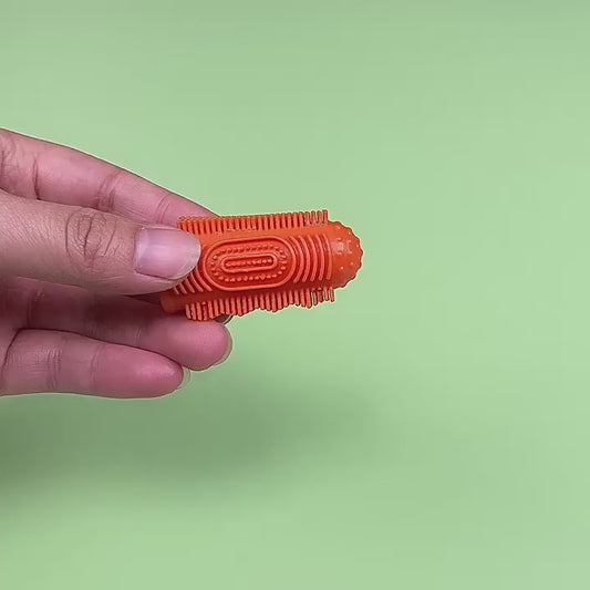 Cleaning Soft Hair Puppy Tooth Brush Silicone Dog Toothbrush 2pc Dog Teeth